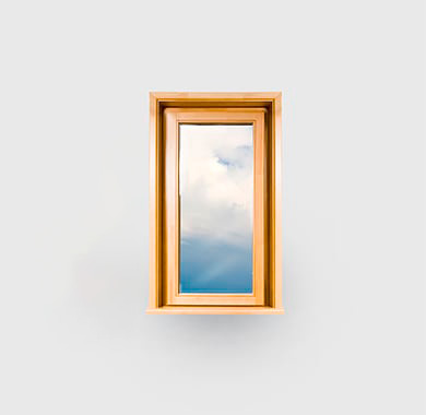 Одностворчатое деревянное окно из сосны 900 на 800
